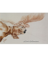Cocker Spaniel Dog Art Pastel Drawing Solomon - £195.38 GBP