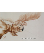 Cocker Spaniel Dog Art Pastel Drawing Solomon - $335.03 CAD