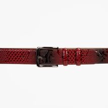 The Milano Red Leather Belt Limited Edition image 2