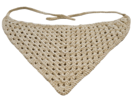 Cream Cotton Crochet Bandana - £11.71 GBP