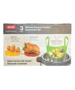 OXO Softworks Silicone Pressure Cooker 3 Pc Egg Rack Steamer Basket Cook... - €18,66 EUR
