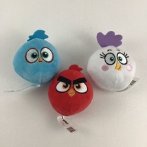 Angry Birds Burger King Red Matilda Jake 3” Plush Stuffed Toy 3pc Lot 2021 - £15.54 GBP