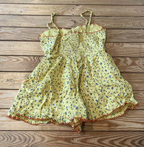 Urban outfitters NWT $69 Women’s Floral Romper Size M Yellow Sf2 - £23.28 GBP