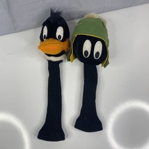 Lot 2 Vintage 1993 Looney Tunes Golf Club Head Covers Daffy Duck Marvin ... - $58.58