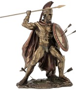 Leonidas the King of Sparta Cold Cast Bronze Statue /Sculpture 33cm / 12... - £158.60 GBP