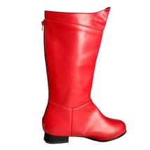 Pleaser Men&#39;s Hero Boots Engineer Red Patent Size Large Festival Costume Cosplay - £48.49 GBP