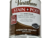 Varathane Stain + Poly One Application American Walnut Semi Gloss Quart ... - £20.39 GBP