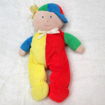 Eden Baby Boy Plush Terry Cloth Doll Soft Primary  Stuffed 10&quot; Hat Blonde - £43.05 GBP