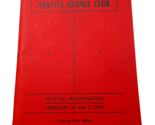 February 1955 Seattle Kennel Club All Breed Dog Show Catalog &amp; Program - $17.77