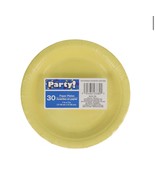 Yellow 7 Inch Paper Plates 30 Pack Yellow Tableware Party Supplies (Pack... - $14.84