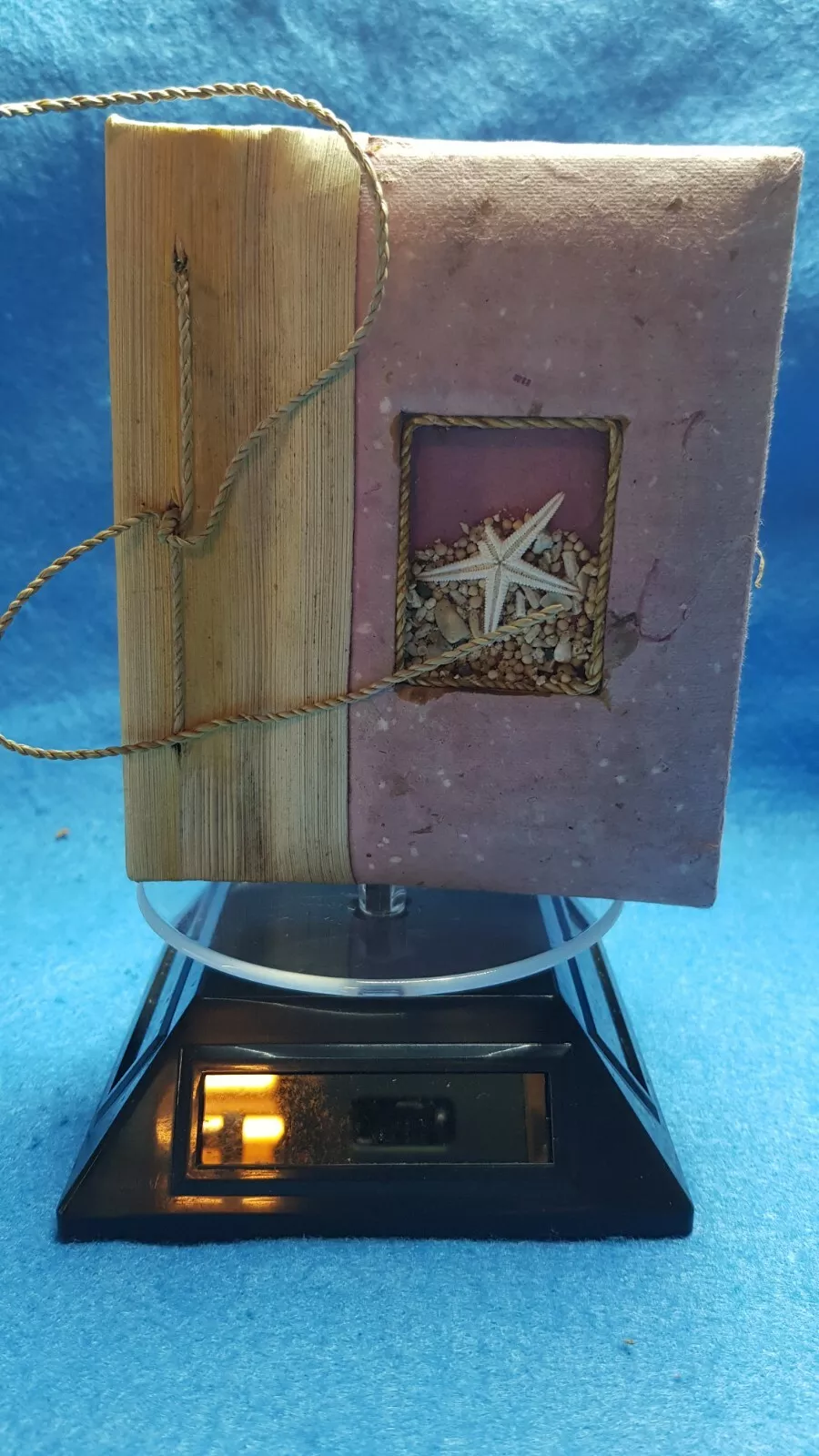 Vintage and Rare Handmade Paper Pocketbook Unique Artisan Crafted Small ... - $102.91 CAD