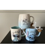 New Rae Dunn Disney Stitch ALOHA OHANA Mugs Set Of 3 - €67,03 EUR