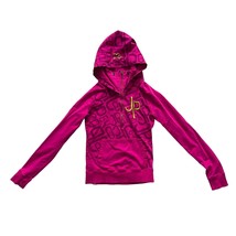 Joshua Perets pullover hoodie shades of pink and gold embroidered Small 1/2 zipp - £15.53 GBP