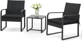 Bezseller 3 Piece Outdoor Patio Furniture Set, Patio Bistro, Lawn And Ba... - $103.98