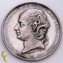 1780-1857 Pierre-Jean De Beranger Commémoratif Médaille - £122.51 GBP