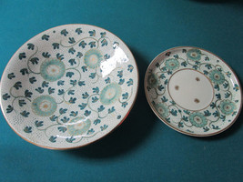 Gouda Carmen Zenith Hand-painted Dishes Underplate And Bowl 2 Pcs - £155.75 GBP