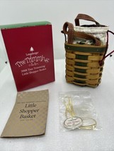 Longaberger 2008 Tree Trimming Little Shopper Basket Protector Liner Tie... - $65.20