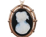 Large antique 14k hardstone cameo onyx pendantbroochestate fresh austin 340746 thumb155 crop