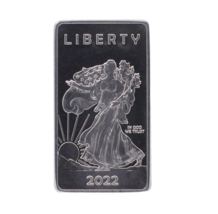 1 Troy OUNCE/OZ .999 Pure Aluminum Metal Walking Liberty Eagle Bar Rare Silver - £12.67 GBP