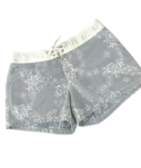 VTG 90s Shorts Anchor Blue Floral Print Jrs Womens Board Beach aloha Sz ... - £15.56 GBP