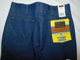 Wrangler Cowboy Regular Fit Boot Cut Denim Jeans 32x36 Brand New - $45.00