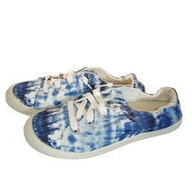 Time and True Scrunch Back Memory Foam Blue Tie Dyed Sneakers Womens 7 - £4.24 GBP