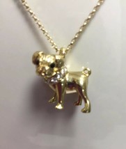 Kate Spade New York 12K Gold Plated Puppy Dog Necklace w/ KS Dust Bag New - £31.09 GBP