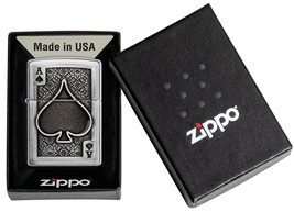 Gorgeous Ace Of Spades Emblem Zippo Lighter - £38.13 GBP