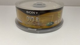 Sony DVD-R 25 Pack Spindle 16x 4.7GB Disc NEW SEALED - $9.85