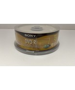 Sony DVD-R 25 Pack Spindle 16x 4.7GB Disc NEW SEALED - £7.84 GBP