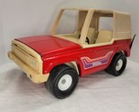 Vtg Tonka Bronco Jeep Truck Car Fits Barbie Doll Red T Top 835TR Pressed... - $45.53