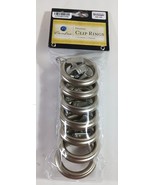 7-Pack Drapery Curtain CLIP RINGS EYELET RINGS 1-1/4&quot; in BRUSHED NICKEL ... - £6.65 GBP