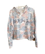Ron Jon Surfshop Tropical Pastel Print Cropped Hoodie Large - $51.88 CAD