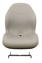 John Deere Gray Mower Seat W/Bracket Fits LX Series LX172 LX176 LX188 ETC - £129.95 GBP