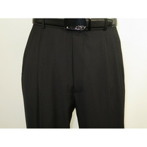 Men Apollo King Banded Collarless suit Mandarin Military Style 5button K1 Black image 5