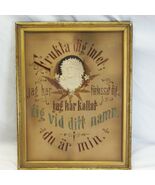 Swedish Religious Handmade Wall Art Do Not Be Afraid Jesus Needlepoint C... - €152,50 EUR