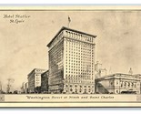 Hotel Statler St Louis Missouri MO WB Postcard V18 - $2.92
