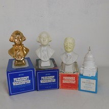 Avon Lot of 4 President Washington Theodore Roosevelt The Capitol After Shave - $9.75