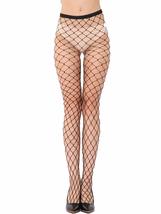 Angelique Classic Wide Fishnet Fence Net Pantyhose Tights Hosiery- Fits up to 24 - £14.90 GBP