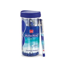 Cello Butterflow Classic Gel Pen Set | Pack of 20 Gel Pens | 20 Blue Ink... - $43.56