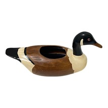 N S Gustin Co Duck Decoy Ceramic Planter Hand Decorated USA 14&quot; L x 5.5&quot;... - £26.28 GBP