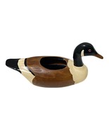 N S Gustin Co Duck Decoy Ceramic Planter Hand Decorated USA 14&quot; L x 5.5&quot;... - $34.10