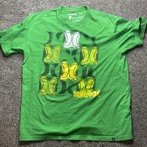 Hurley Graphic T-shirt Tee XL Men Green Yellow - €10,14 EUR