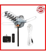 150 Mile Outdoor HDTV Antenna - Motorized Rotation with 40FT Coax Cable - $1,138.27 MXN