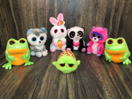 7 Ty Beanie Boo Animals Bundle 6&quot; Plush Stuffed Easter Party Filler Toys - $12.86