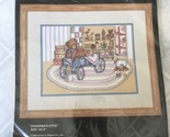 Bucilla Grandmas Attic Printed Counted Cross Stitch Kit 40378 Teddy Bear  - $18.27