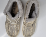 Hey Dude Womens Size 8 Lea Fur Gray Slip On Ankle Booties Casual Shoes 1... - $32.99