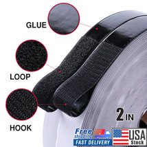 2 Inch 10 Feet Self Adhesive Tape Hook And Loop Fastener Extra Sticky Ba... - $26.59