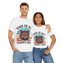 grumpy cat this is my happy face funny Unisex Heavy Cotton Tee men face - £13.34 GBP+