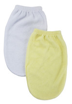 Unisex 80% Cotton / 20% Polyester Terry Washcloth Mitt - 2 pc Set Newborn - £13.32 GBP